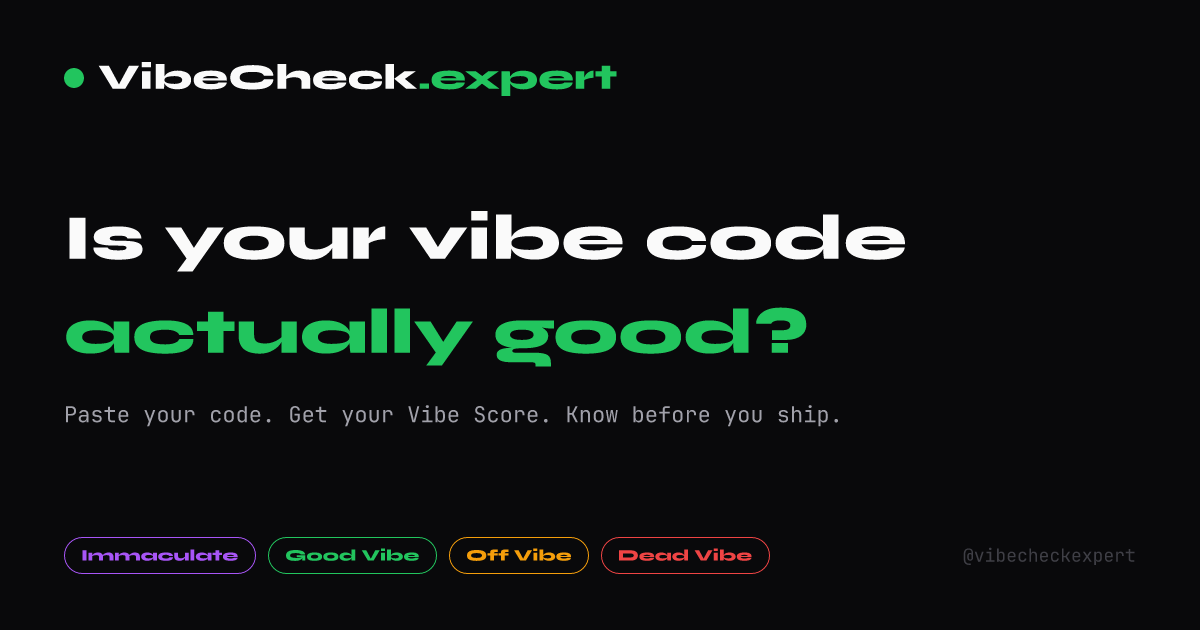 VibeCheck screenshot